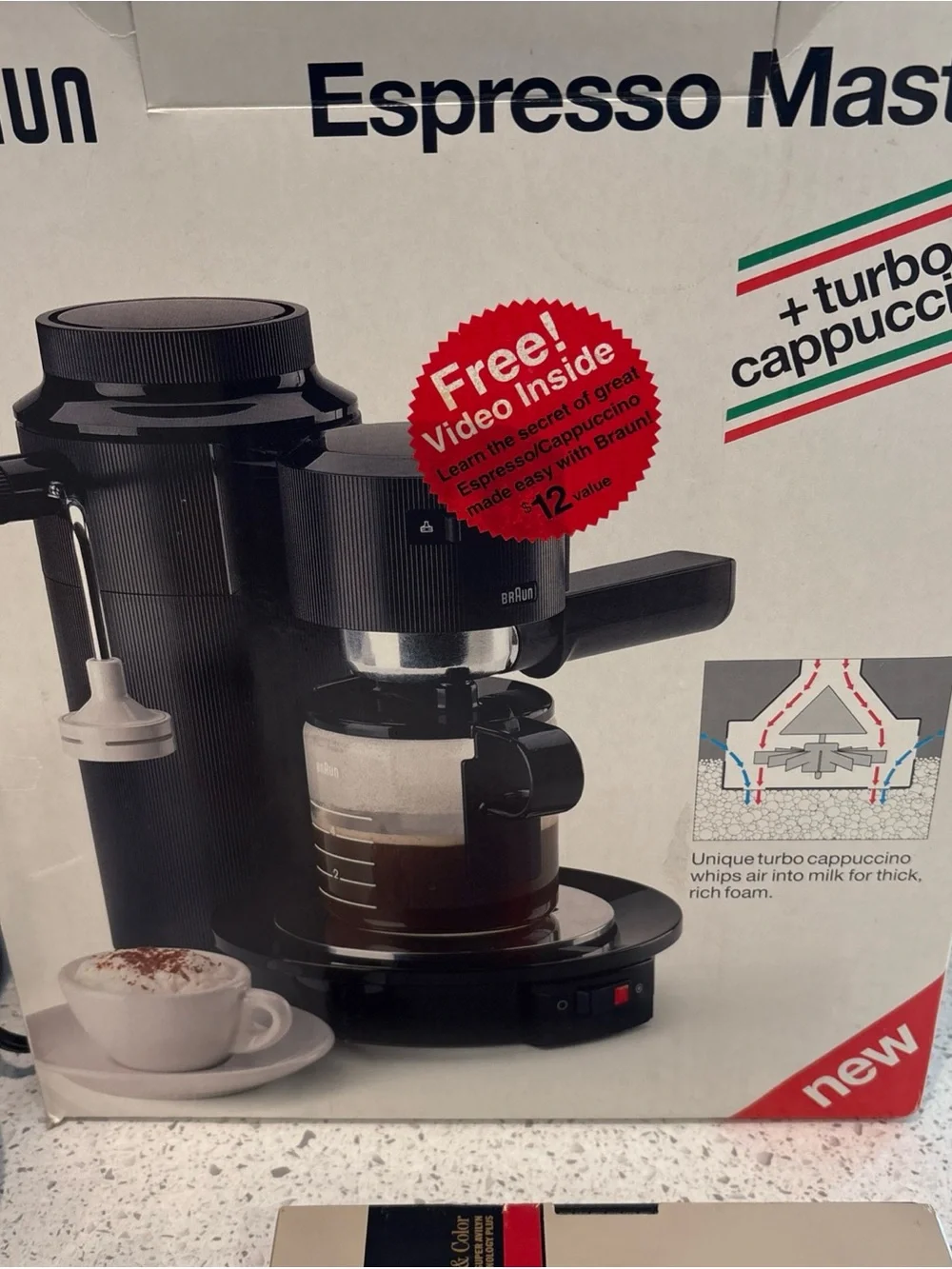 Braun Black Espresso Maker with Milk Frother
